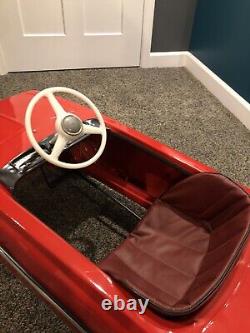 Moskvich Pedal Car Vintage Russian RARE Padded Vinyl Seat