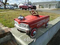 Murray Fire Chief Pedal Car City Battalion No. 1 Vintage 1960s