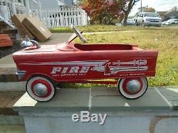 Murray Fire Chief Pedal Car City Battalion No. 1 Vintage 1960s