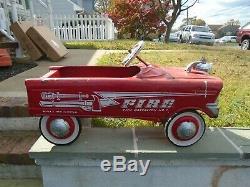 Murray Fire Chief Pedal Car City Battalion No. 1 Vintage 1960s