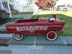 Murray Fire Chief Pedal Car Vintage 1960s City Fire Department