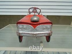 Murray Fire Truck Pedal Car City Battalion No. 1 Vintage 1960s