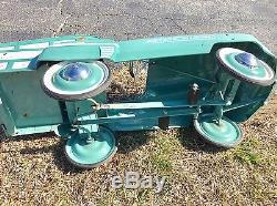 Murray Pedal Car Estate Ranch Wagon Green Teal 43 x 19 x 14 GUC Vintage