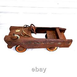 Murray Pedal Car Vintage 1950's Fire Chief Car Original Unrestored Collectable