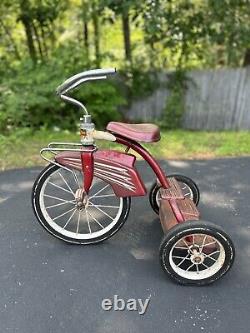 Murray Tricycle Vintage Red Two Step 1950's-1960's- Unisex Tricycle