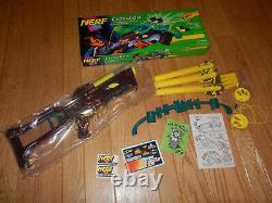 NEW OPEN BOX 1995 Vintage Kenner Nerf Crossbow Purple Dart Blaster Arrow Gun