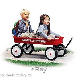 NEW Radio Flyer Classic Red Wagon Toy Kids Steel Model Wheels Vintage Pull Ride
