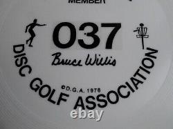 NEW VINTAGE PDGA #037 BRUCE WILLIS MEMBER DISC GOLF WHAM-O FRISBEE 50 MOLD 141g