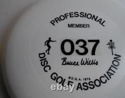 NEW VINTAGE PDGA #037 BRUCE WILLIS MEMBER DISC GOLF WHAM-O FRISBEE 50 MOLD 141g