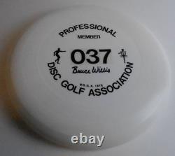 NEW VINTAGE PDGA #037 BRUCE WILLIS MEMBER DISC GOLF WHAM-O FRISBEE 50 MOLD 141g