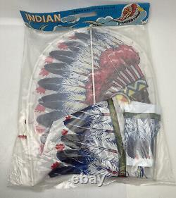 NEW Vintage 1960's Indian Chief Kite with 6 m Long Tail No. 602 FACTORY SEALED