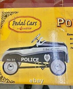 NEW Vintage Police Metro City's Finest Patrol Metal Pedal Car by Instep No. 54