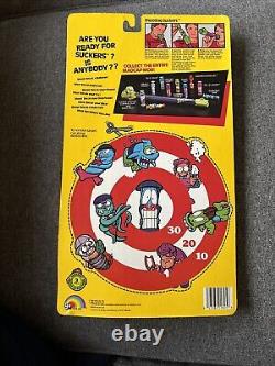 NEW! Vtg! LJN Suckers Shooter Dart Toy Blow Gun And 2 Suction Cup Darts 1986