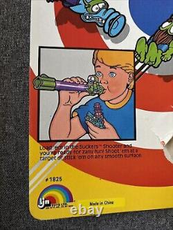 NEW! Vtg! LJN Suckers Shooter Dart Toy Blow Gun And 2 Suction Cup Darts 1986