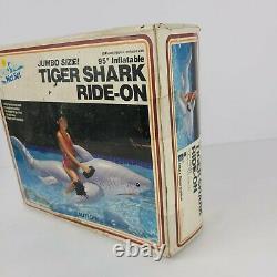 NEWithSealed box Vintage 1987 INTEX Wet Set 95 INFLATABLE TIGER SHARK RARE