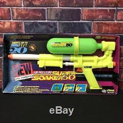 NIB Vintage 1990 Larami Super Soaker 50 Water Squirt Toy Gun RARE Collectible
