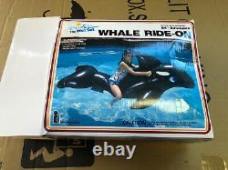 NOS Rare 1985 vintage intex wet set 84 Inflatable Whale Ride-On-selling As-Is