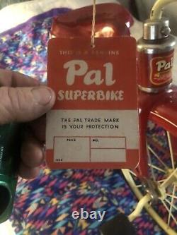 NOS Tricycle Antique Vintage Pal Super Bike with Tag 1940's-1950's