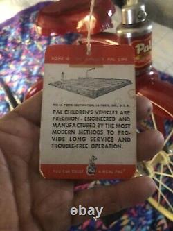 NOS Tricycle Antique Vintage Pal Super Bike with Tag 1940's-1950's
