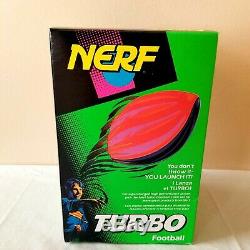 Nerf Turbo Football Ball Vtg New Unused Sealed In Shrink Wrap Nib Misb Rare