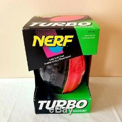 Nerf Turbo Football Ball Vtg New Unused Sealed In Shrink Wrap Nib Misb Rare