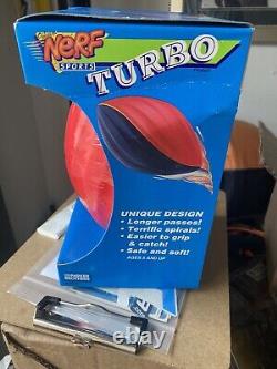 Nerf turbo football vintage 1991 Parker Brothers Red & Black Rare Sealed New