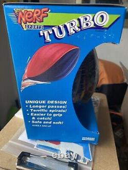 Nerf turbo football vintage 1991 Parker Brothers Red & Black Rare Sealed New