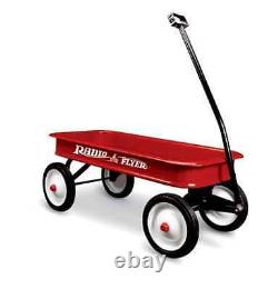 New Classic Full Size Vintage Red Wagon American Childhood 10 Inch Steel Wheels