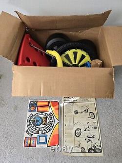 New In Box Vintage 1970's Marx Big Wheel Deluxe Never Assembled All Parts