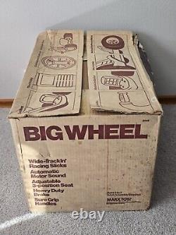 New In Box Vintage 1970's Marx Big Wheel Deluxe Never Assembled All Parts