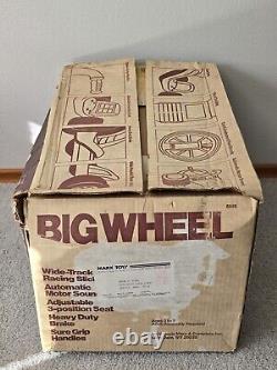 New In Box Vintage 1970's Marx Big Wheel Deluxe Never Assembled All Parts