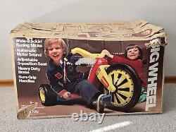 New In Box Vintage 1970's Marx Big Wheel Deluxe Never Assembled All Parts