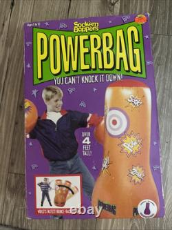 New Open Box VINTAGE Sock'em Boppers POWERBAG 1997