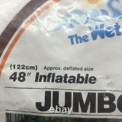 New Sealed Vintage Intex 48 Inflatable Jumbo Beach Ball 1983 Wet Set Pool Party