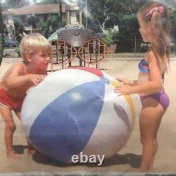 New Sealed Vintage Intex 48 Inflatable Jumbo Beach Ball 1983 Wet Set Pool Party