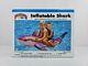 New Vtg Splash Club PINK PURPLE Shark Ride-On 73x44 Sturdy Inflatable Pool Toy