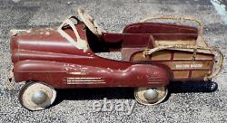 OLD Vintage 1948 MURRAY TOY PEDAL CAR Pontiac Woody STATION WAGON Original Cond