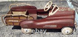 OLD Vintage 1948 MURRAY TOY PEDAL CAR Pontiac Woody STATION WAGON Original Cond