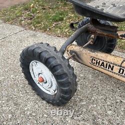 Original Vintage 1950's AMF Ranch Trac Wide Front Toy Pedal Tractor Chain Drive