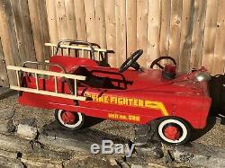 Original Vintage AMF Unit #508 Fire Fighter'60's' Pedal Car