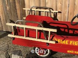 Original Vintage AMF Unit #508 Fire Fighter'60's' Pedal Car