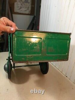 Original Vintage Murray Dump Trac Trailer Tailgate Red Boys Girls Hubcaps Wagon
