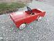 Original Vintage Red 1964-67 AMF Ford Mustang Pedal Car Convertible lot#2