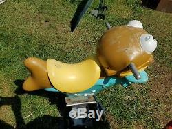 Pair of Vintage McDonald's Playground Rides Carousel Playland Boat Fillet O Fish