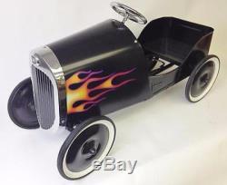 Pedal Car 34 Classic Vintage Style Model Classic WithFlames Kids Midget Car NEW