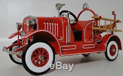 Pedal Car A 1920s Ford Truck Fire Engine Metal Show Red Vintage T Midget Model