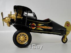 Pedal Car Air plane WW1 Vintage BK/GL Tail Metal Collector NOT Ride On Toy