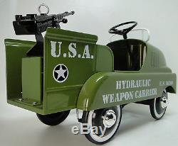 Pedal Car Army Truck WW2 Plane Jeep Military Vintage Metal READ FULL DESCRIPTION