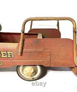 Pedal Car Fire Truck AMF No. 508 Rumble Seat Vintage Antique