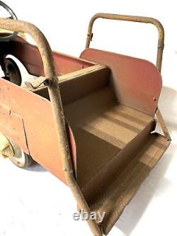 Pedal Car Fire Truck AMF No. 508 Rumble Seat Vintage Antique